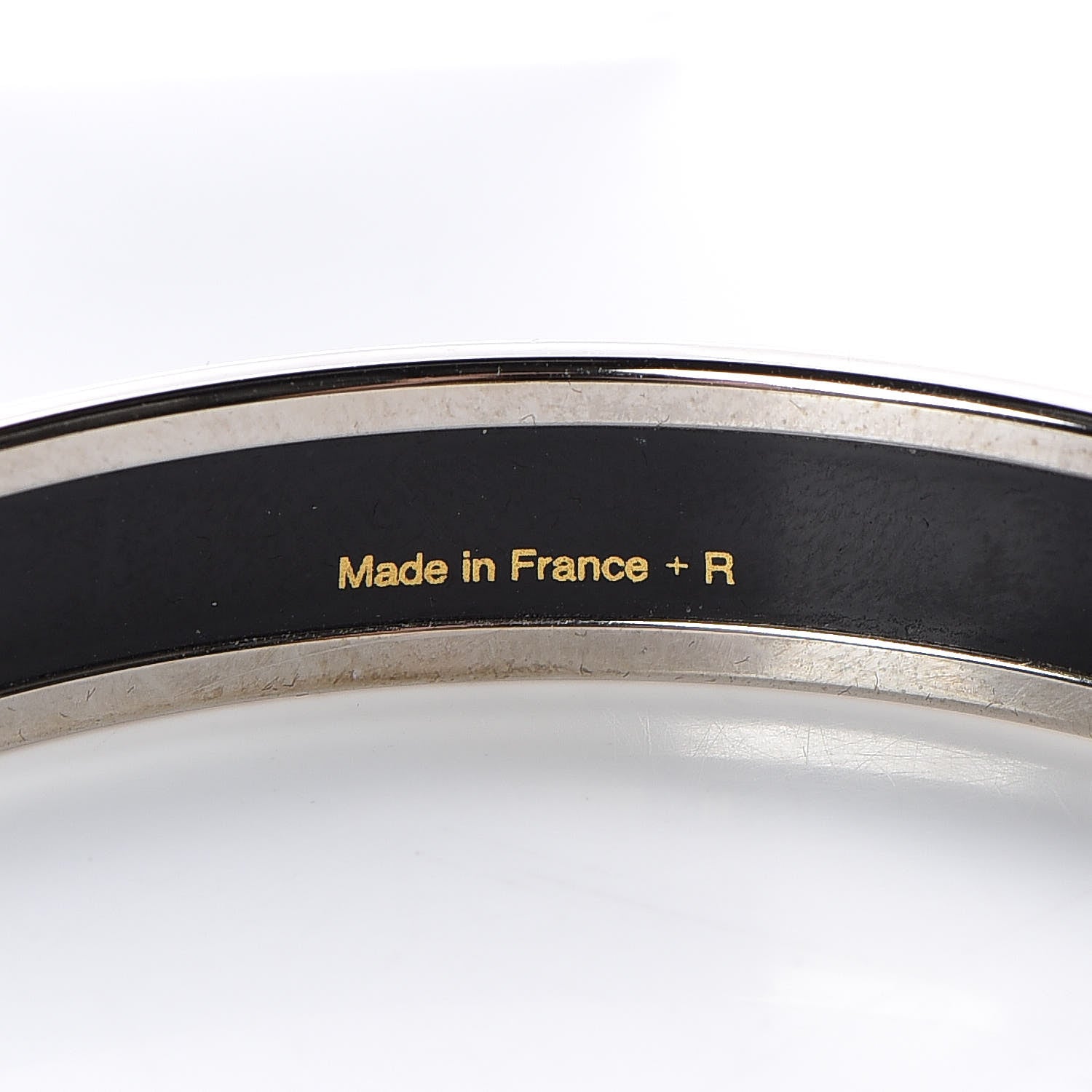 Hermes Enamel Printed Narrow Caleche Bracelet 70 Bleu Royal 4 of 6