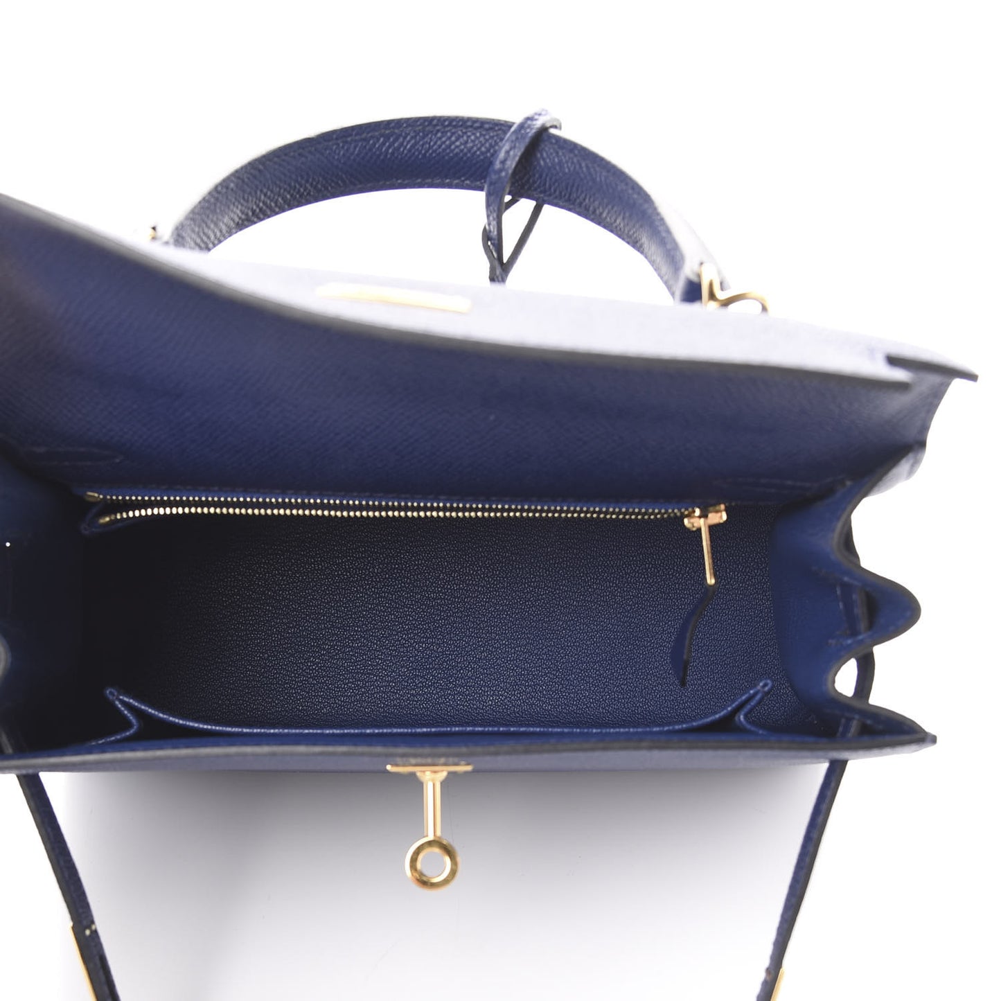 Epsom Kelly Sellier 25 Bleu Saphir