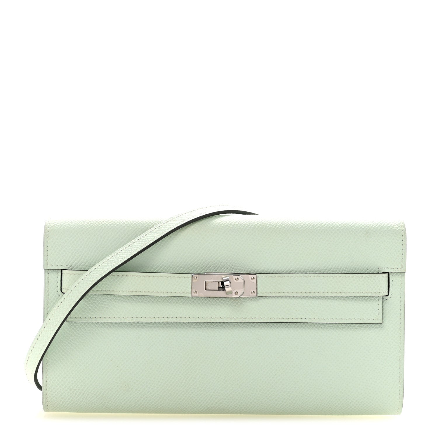 Hermes Epsom Kelly Wallet To Go Vert Peppermint 1 of 9