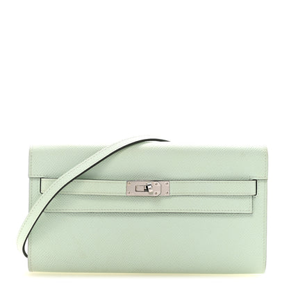 Hermes Epsom Kelly Wallet To Go Vert Peppermint 1 of 9