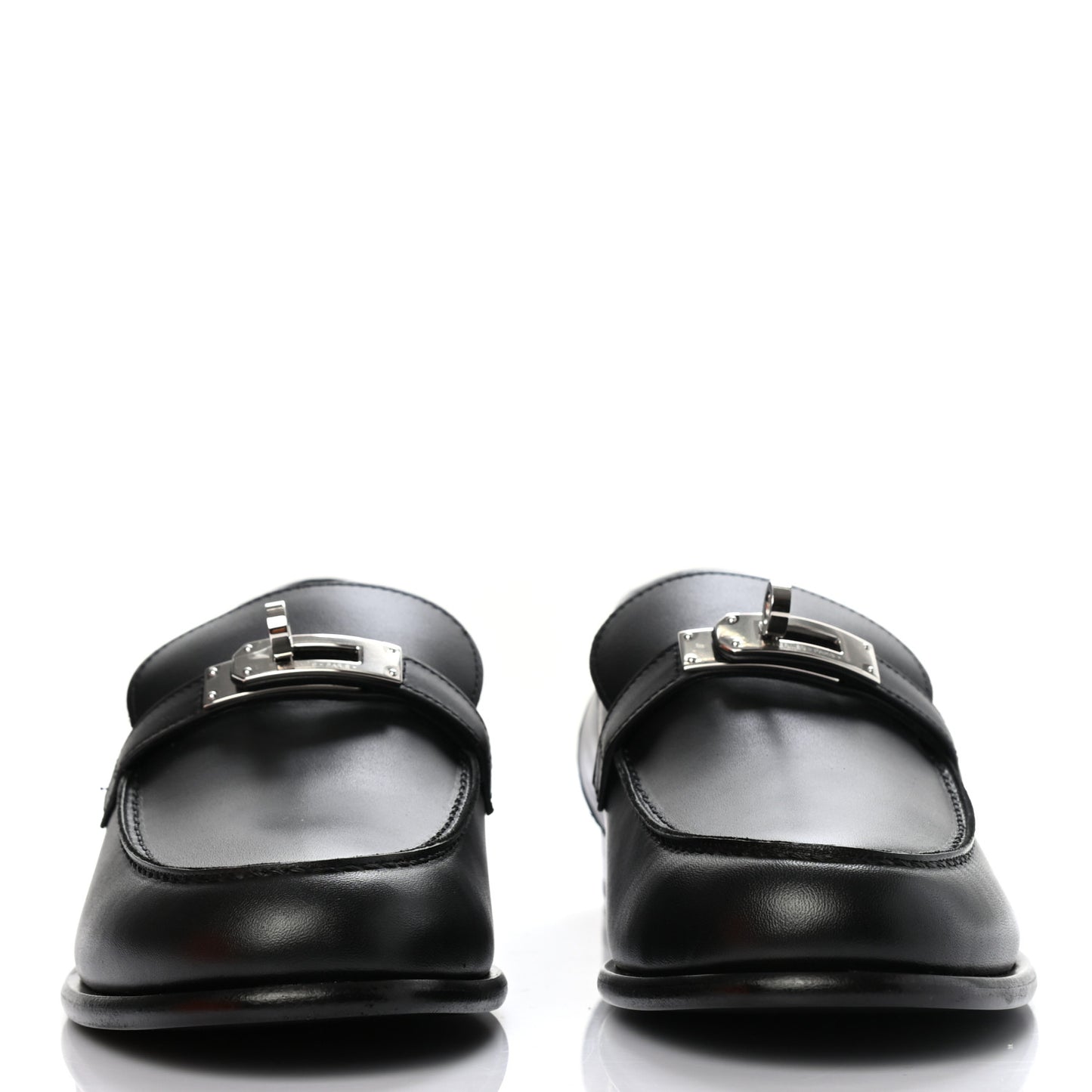 Calfskin Womens Destin Loafer 38.5 Black
