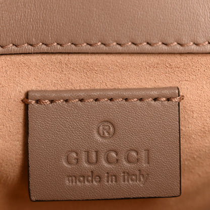 Gucci Calfskin Matelasse Super Mini GG Marmont Shoulder Bag Porcelain Rose 6 of 11