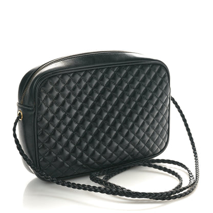 Gucci Calfskin Web Trapuntata Small GG Shoulder Bag Black 3 of 10