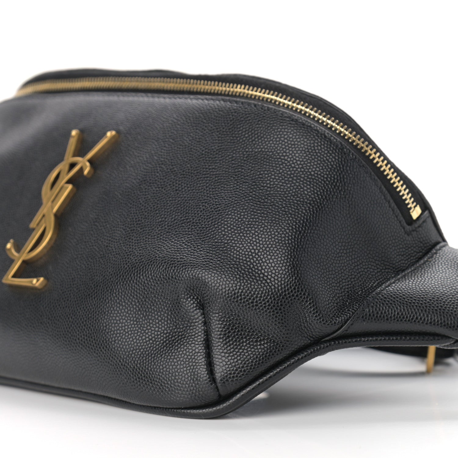 Saint Laurent Grain De Poudre Monogram Belt Bag Black 10 of 11