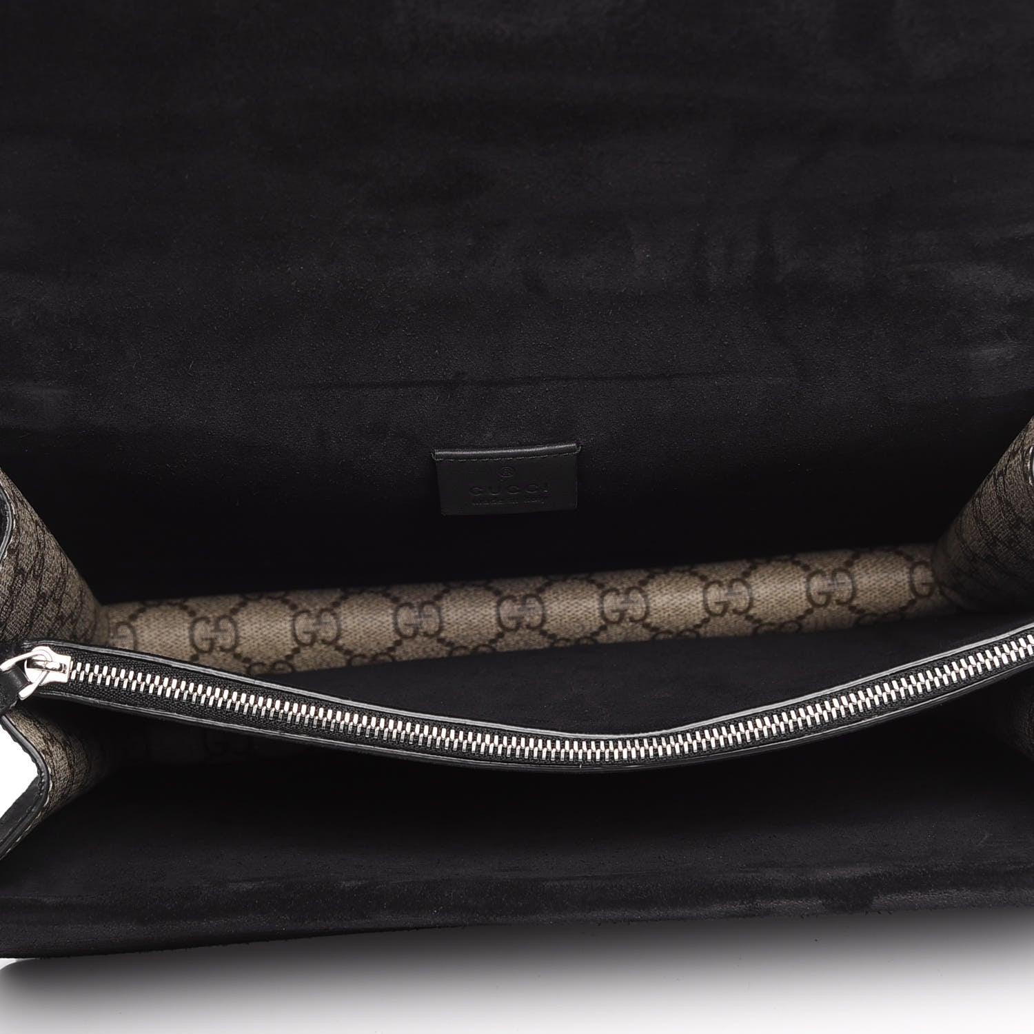 Gucci GG Supreme Monogram Medium Dionysus Shoulder Bag Black 5 of 9