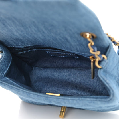 Chanel Denim Quilted Mini Pearl Crush Flap Blue 5 of 9