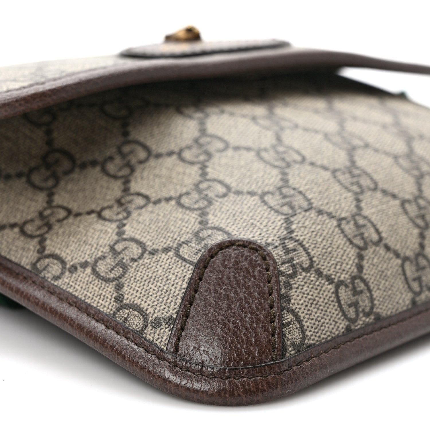 Gucci GG Supreme Monogram Neo Vintage Web Belt Bag Brown 7 of 8