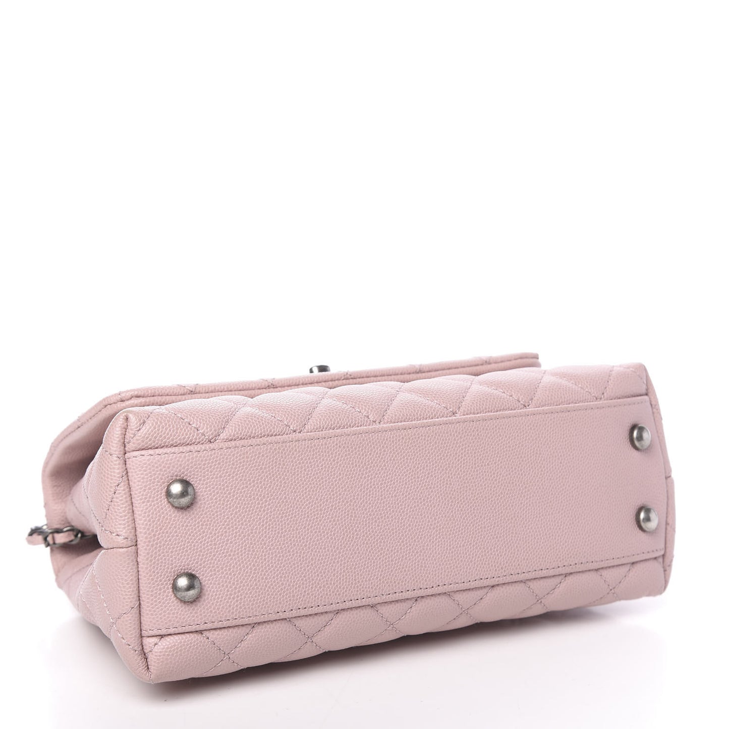 Caviar Quilted Mini Coco Handle Flap Pink