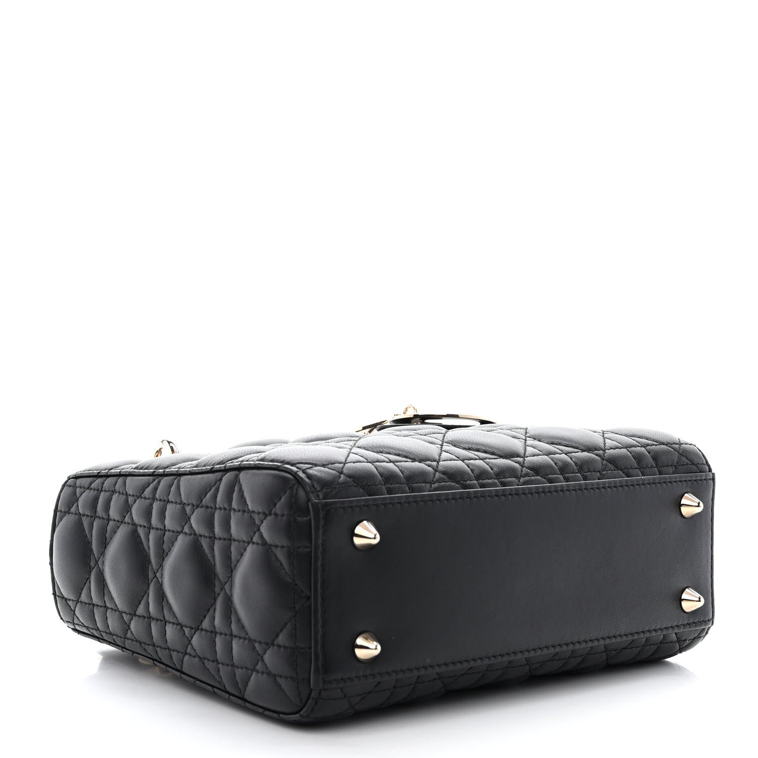 Christian Dior Lambskin Cannage Small My ABCDior Lady Dior Black 4 of 12
