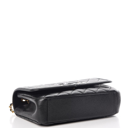 Chanel Caviar Quilted Small CC Filigree Flap Black 4 of 10
