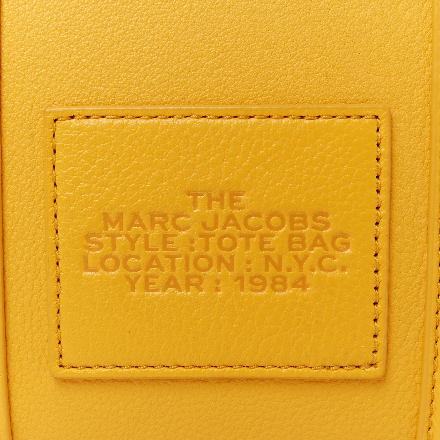 Marc Jacobs Grained Calfskin Small The Tote Bag Artisan Gold 9 of 12