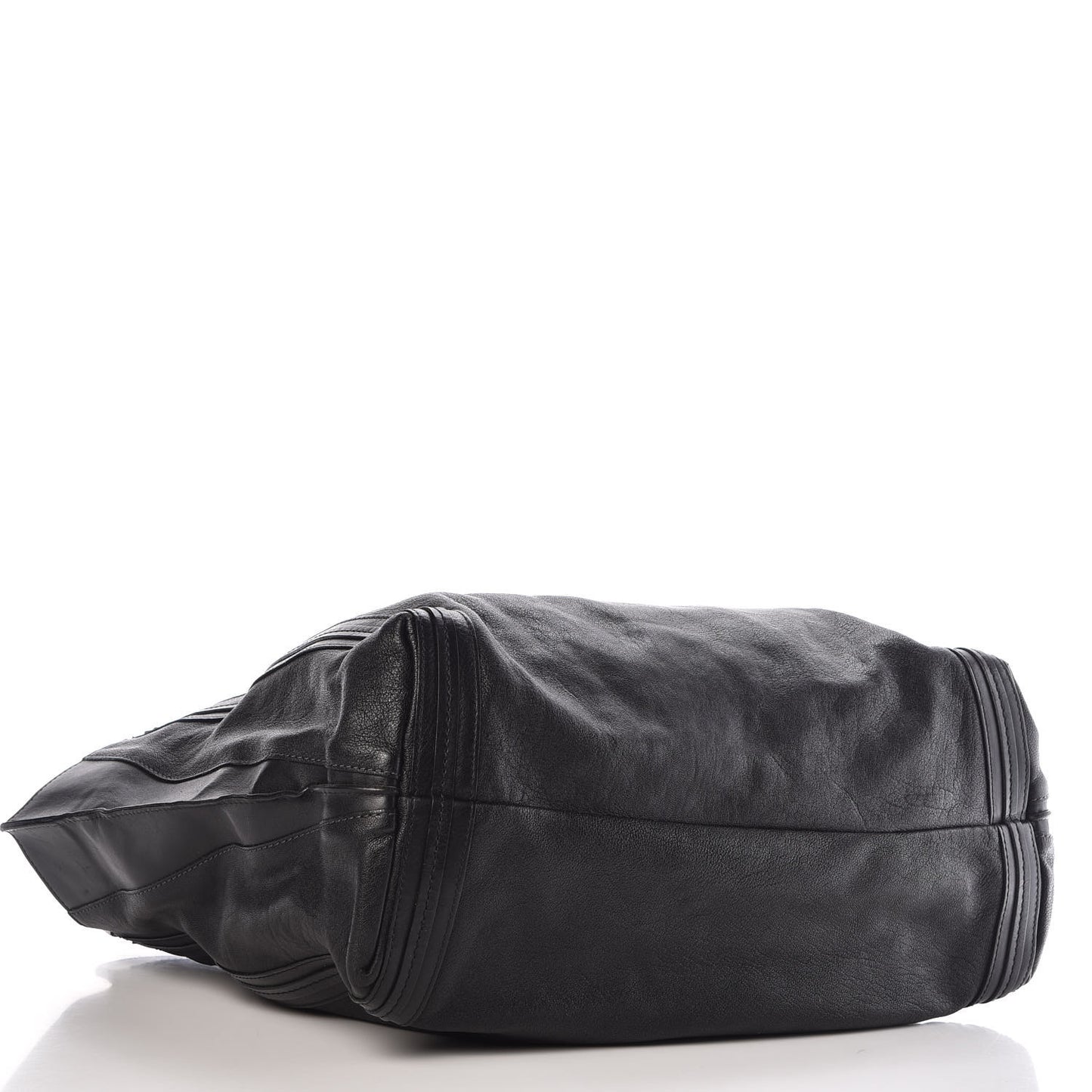 Calfskin Medium Alison East West Tote Black White
