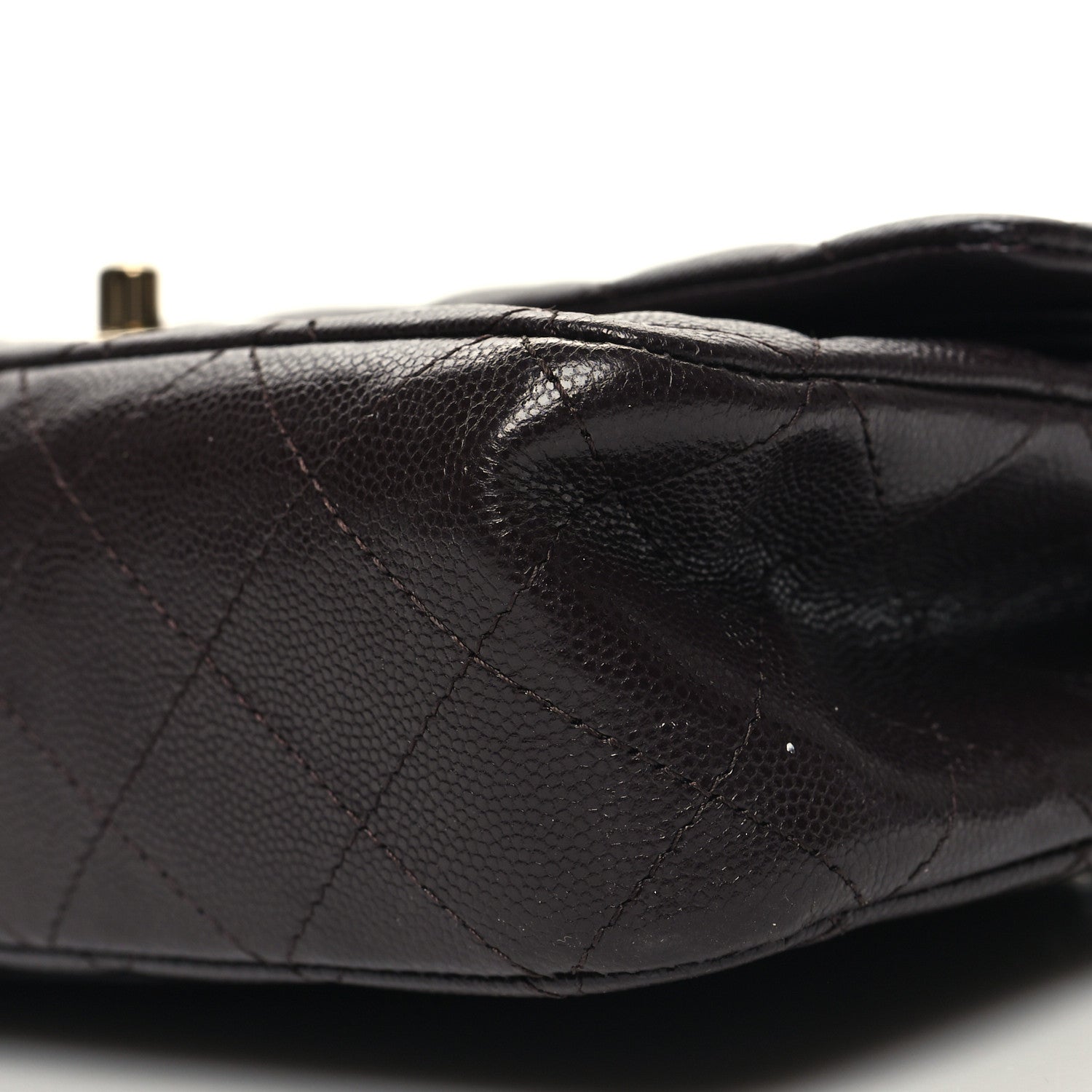 Chanel Caviar Quilted Small Double Flap Dark Brown 10 of 10