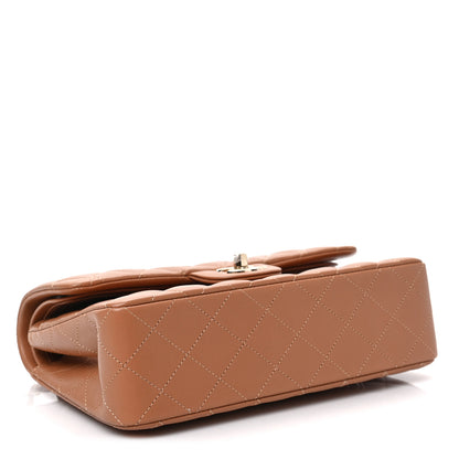 Chanel Lambskin Quilted Small Double Flap Brown 4 of 8