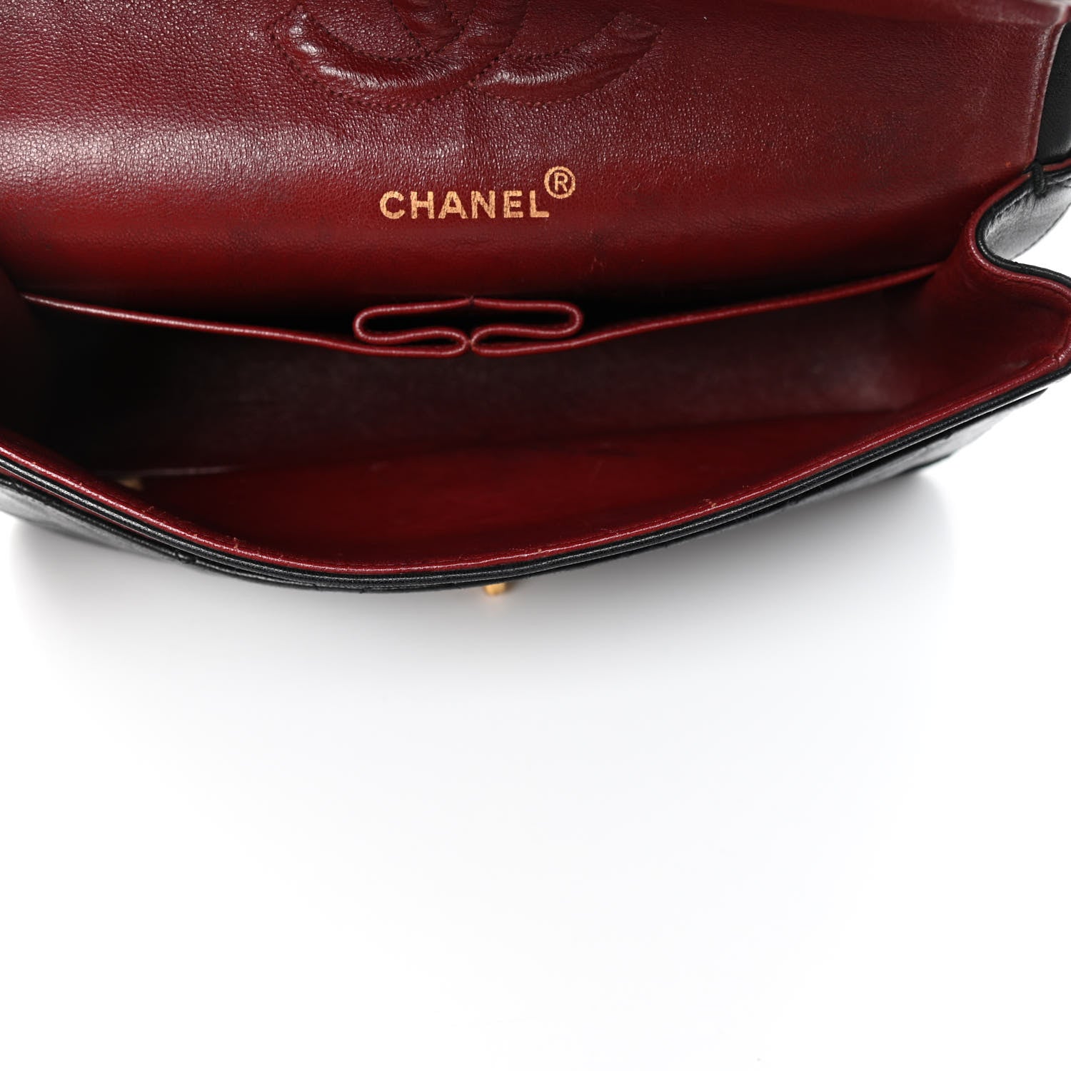 Chanel Lambskin Quilted Medium Double Flap Black 4 of 4