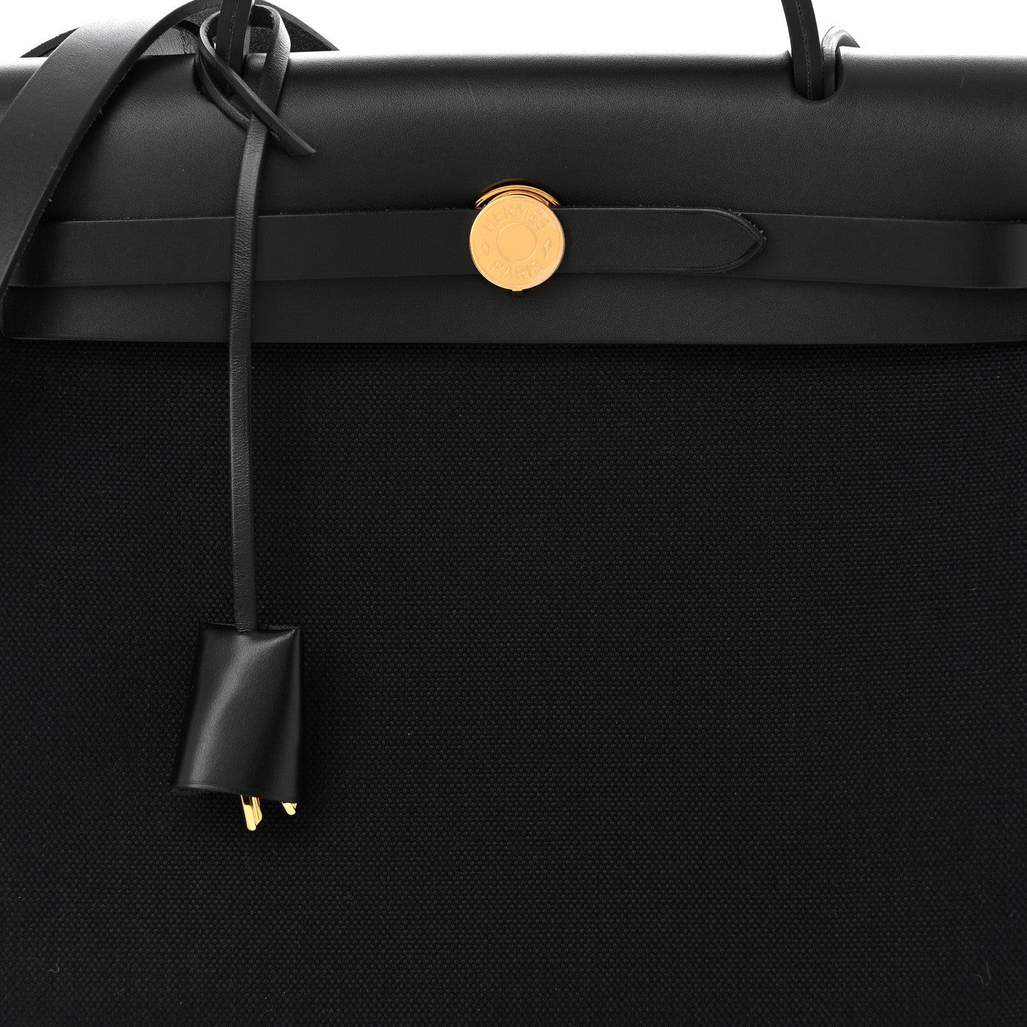 Hermes Military Toile Vache Hunter Herbag Zip PM 31 Black 9 of 12