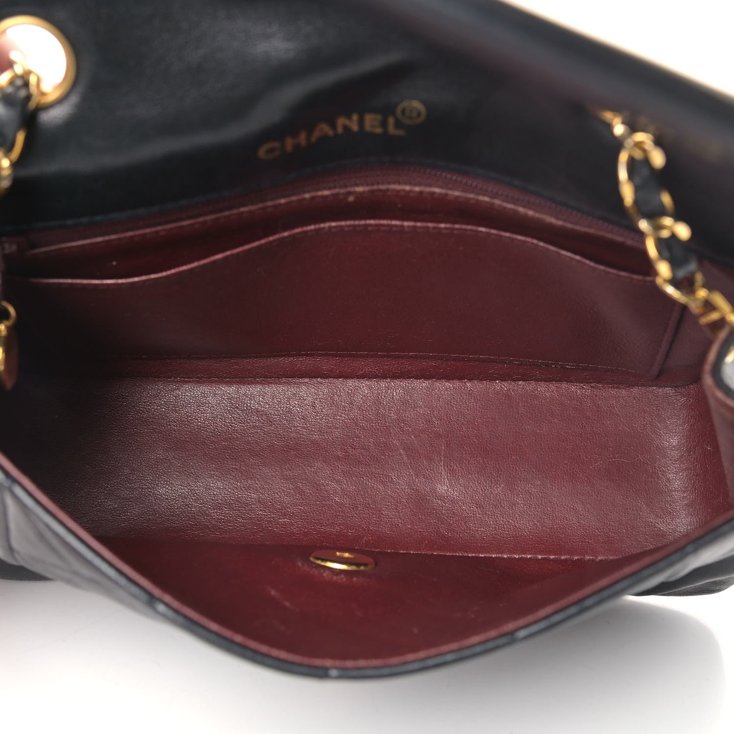Chanel Lambskin Quilted Small Single Flap Bag Black 4 of 14