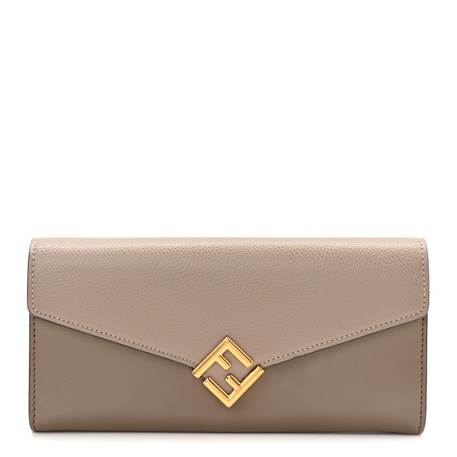 Fendi Vitello Cruise F is Fendi Continental Envelope Wallet Tortora 1 of 7