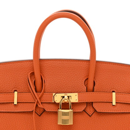 Hermes Togo Birkin 25 Orange 5 of 11