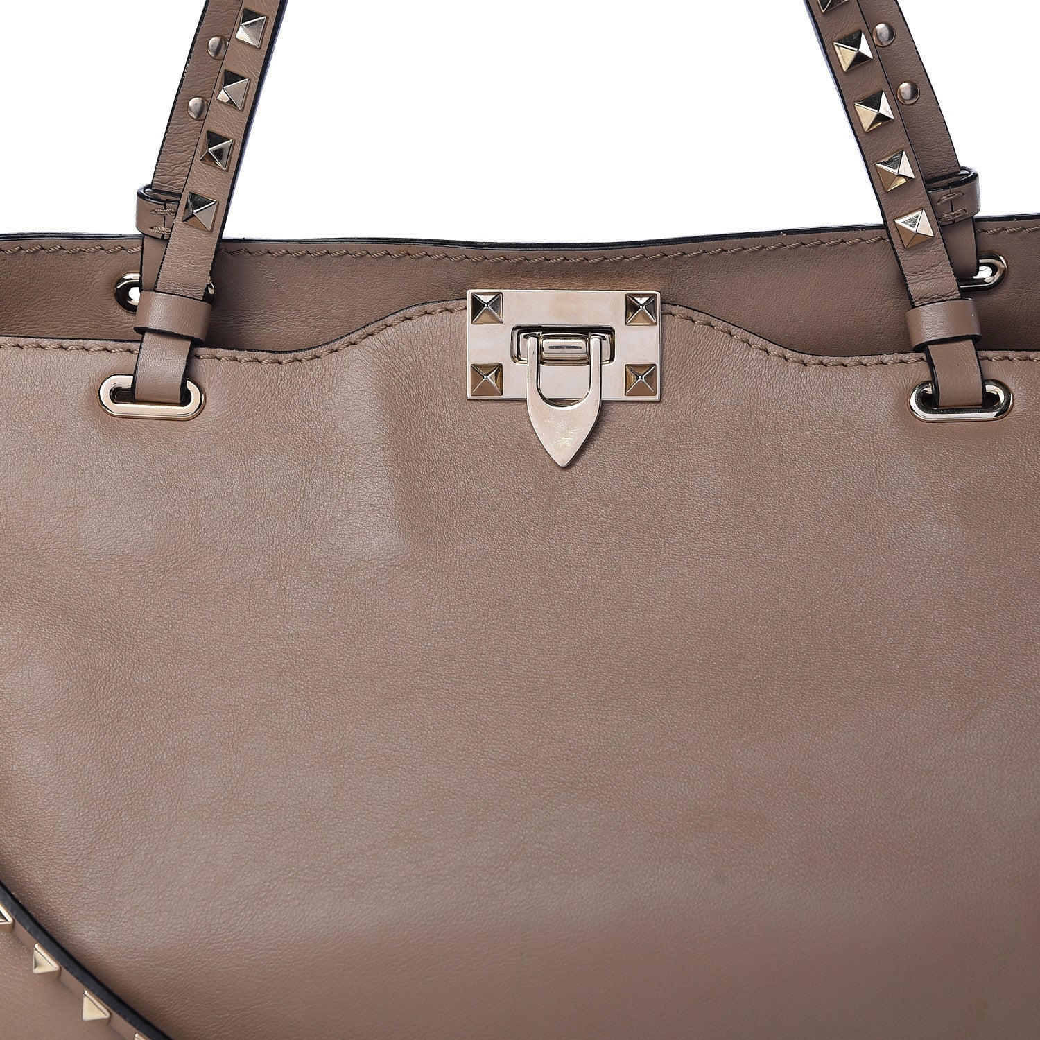 Valentino Garavani Vitello Medium Rockstud Tote Alpaca 13 of 13