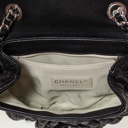 Chanel Washed Lambskin Mini Chain Around Messenger Black 8 of 9