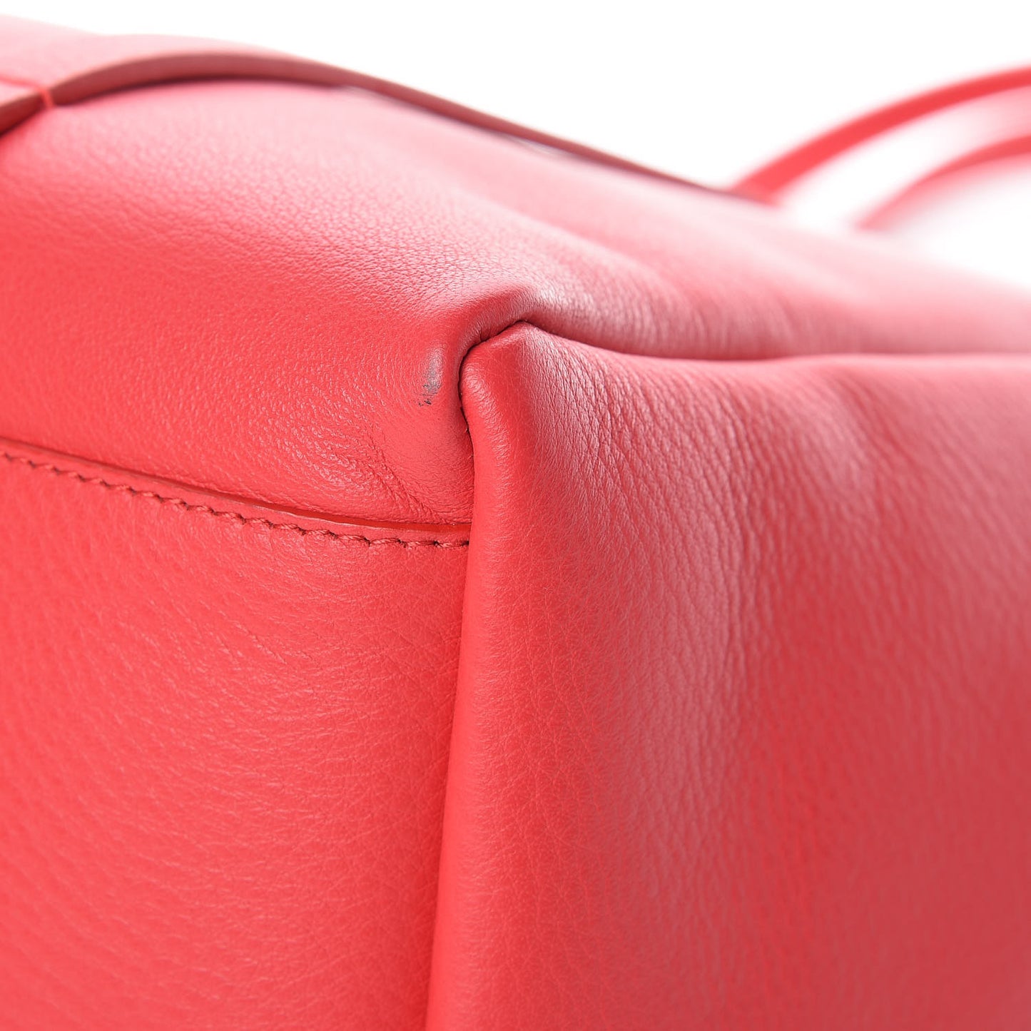 Veau Baltimore Double Sided Small Everyday Tote Rouge Vermeil Black