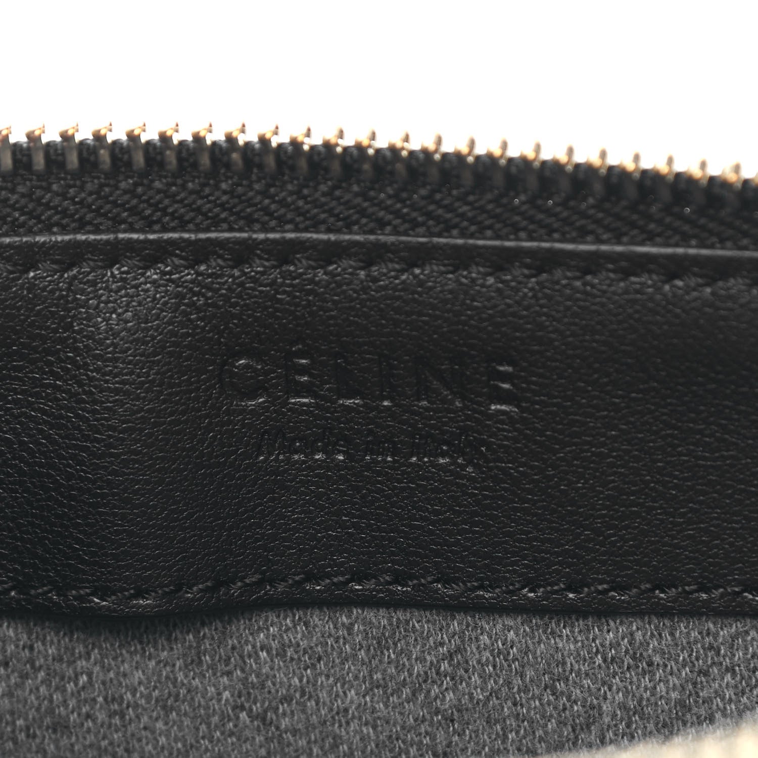 Celine Lambskin Small Trio Crossbody Bag Black 10 of 10