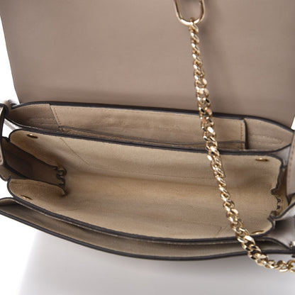 Chloe Suede Calfskin Small Faye Shoulder Bag Motty Grey 5 of 7
