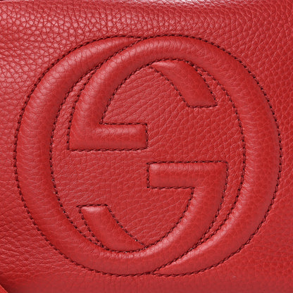 Gucci Pebbled Calfskin Small Soho Disco Bag Tabasco Red 8 of 11