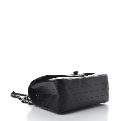 Chanel Aged Calfskin Chevron Quilted 2.55 Reissue Mini Flap So Black 4 of 14