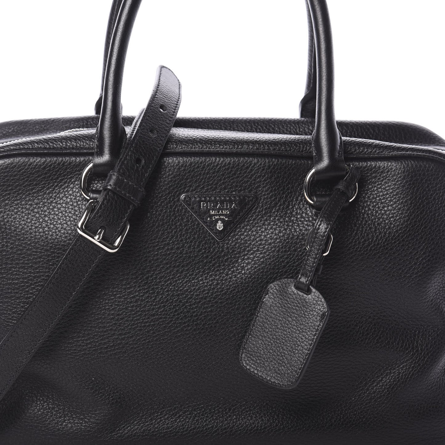 Vitello Daino Satchel Black