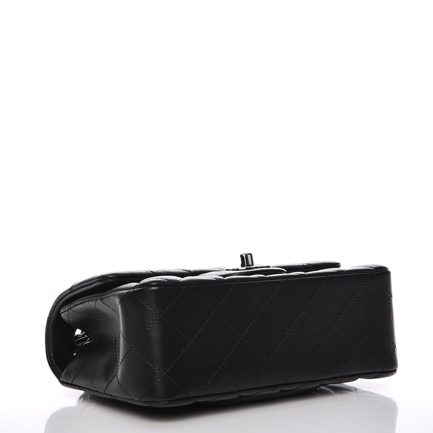 Chanel Lambskin Quilted Mini Rectangular Flap Black 4 of 8