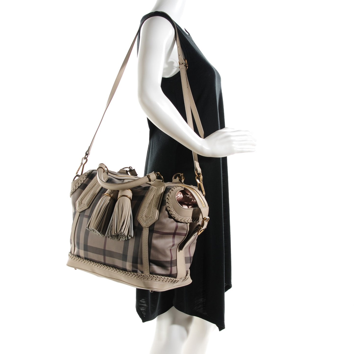 Smoked Check Medium Ellers Tote Trench