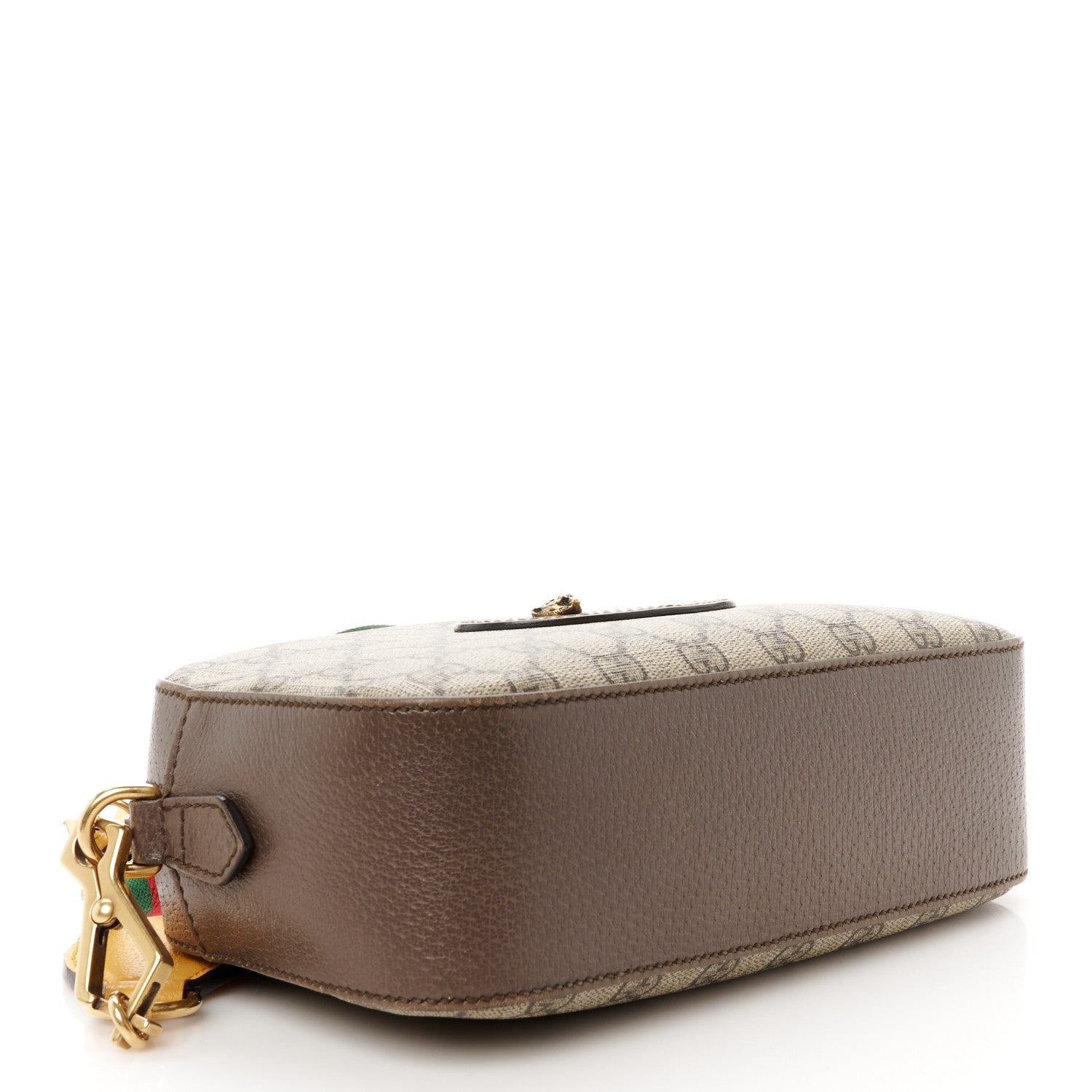 Gucci GG Supreme Monogram Web Neo Vintage Shoulder Bag Beige New Acero Crop 4 of 14