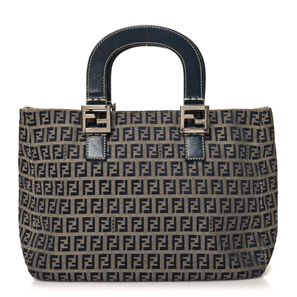 Fendi Zucchino Tote Navy Blue 1 of 10