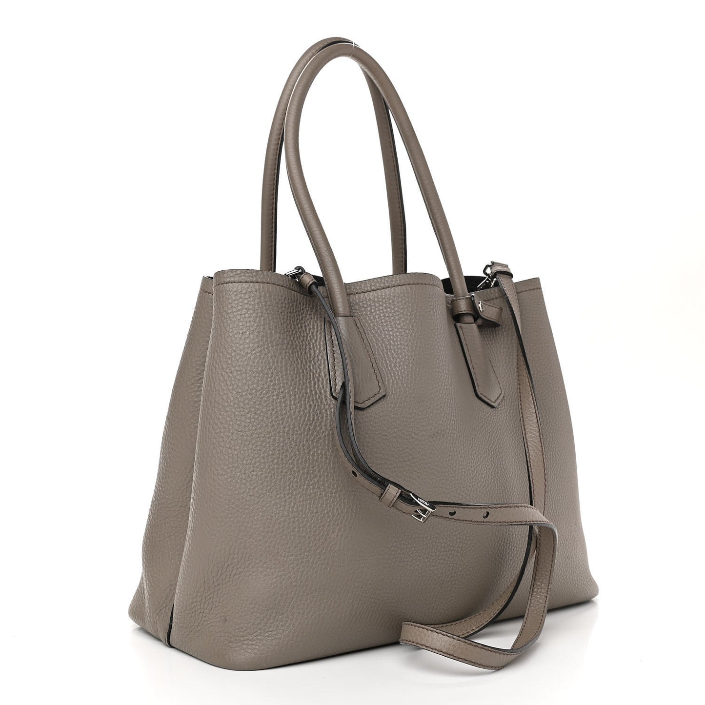 Vitello Daino Shopping Tote Argilla