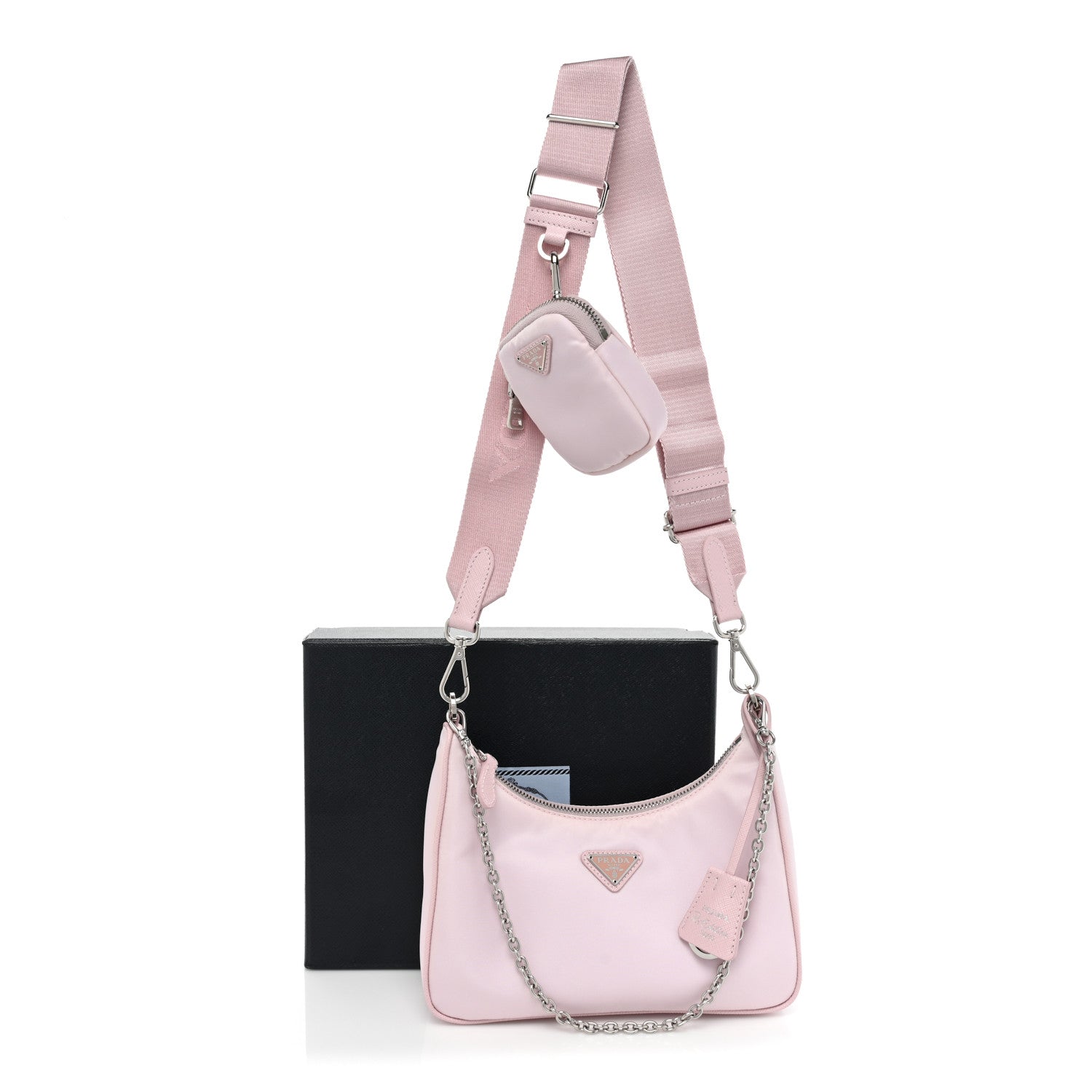 Prada Nylon Re-Edition 2005 Shoulder Bag Alabastro 13 of 13