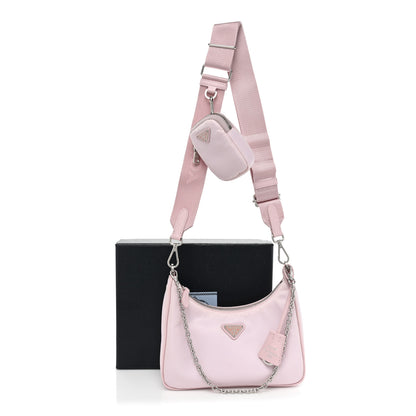 Prada Nylon Re-Edition 2005 Shoulder Bag Alabastro 13 of 13