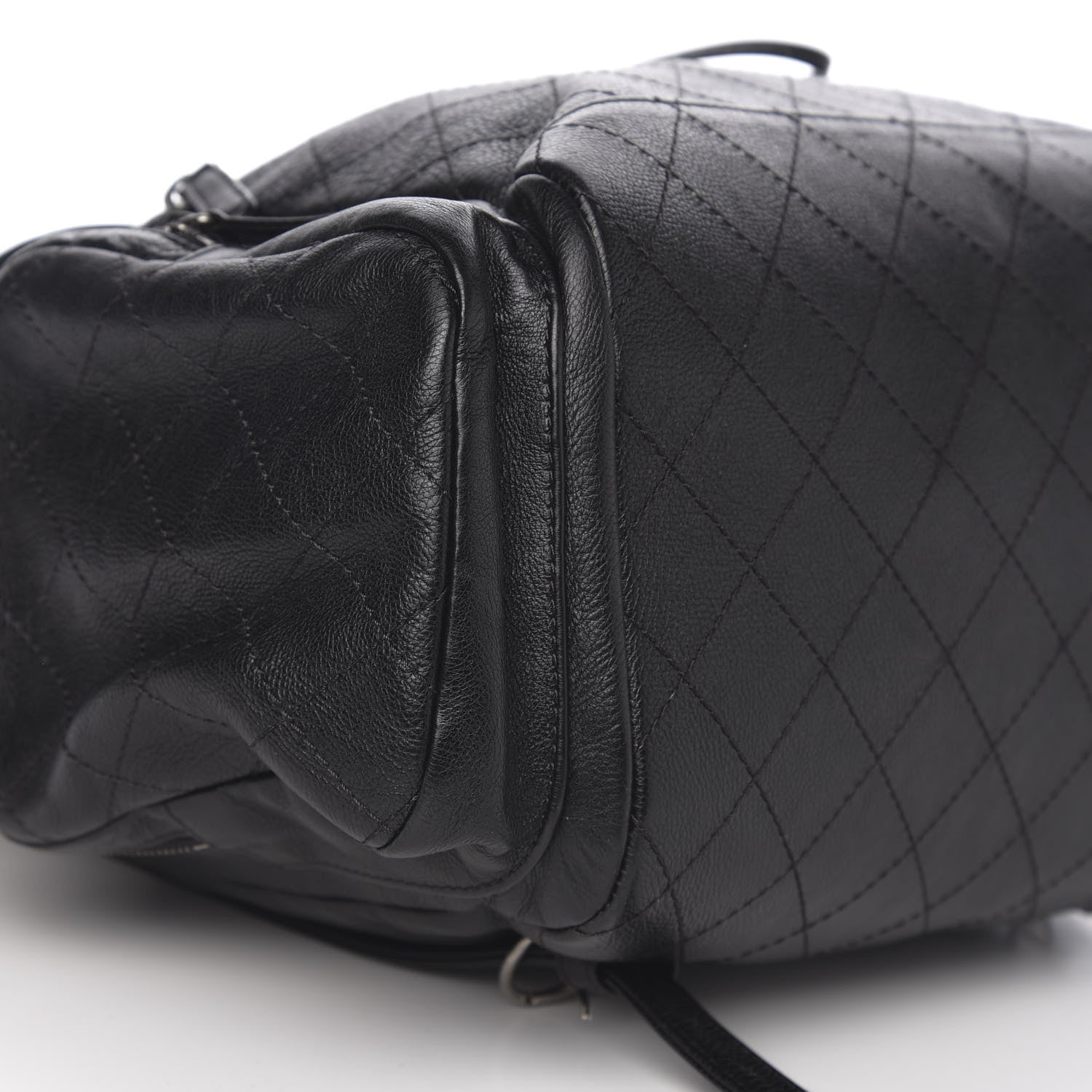 Chanel Grained Calfskin Stitched Pocket Backpack Black 7 of 9