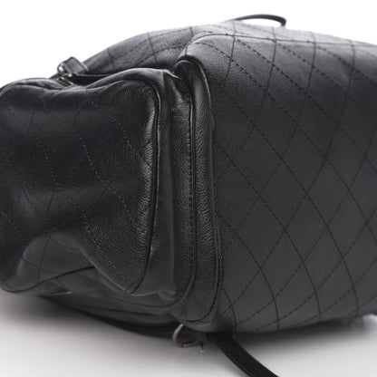 Chanel Grained Calfskin Stitched Pocket Backpack Black 7 of 9