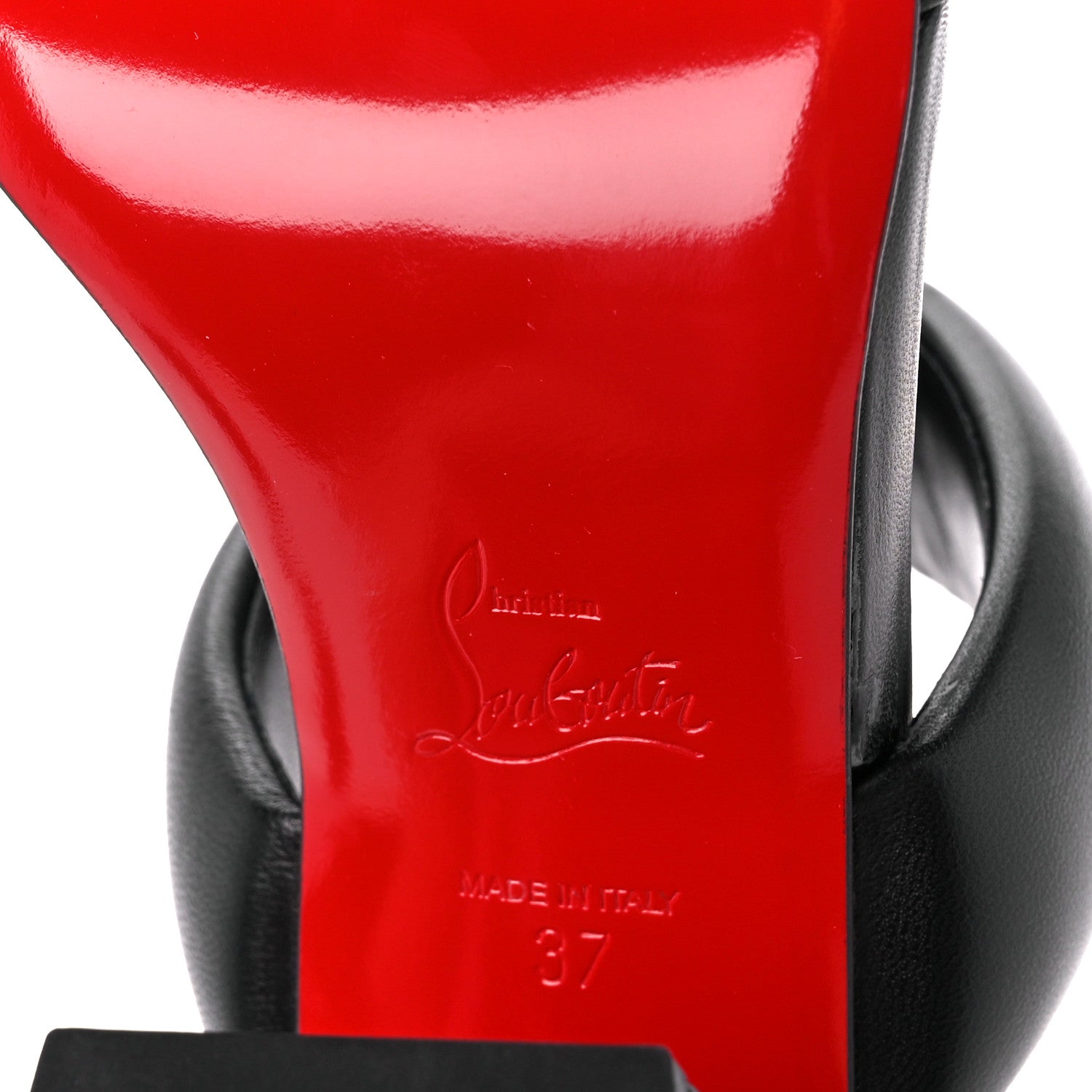 Christian Louboutin Nappa Inflama Sab 85 Sandals 37 Black 6 of 8