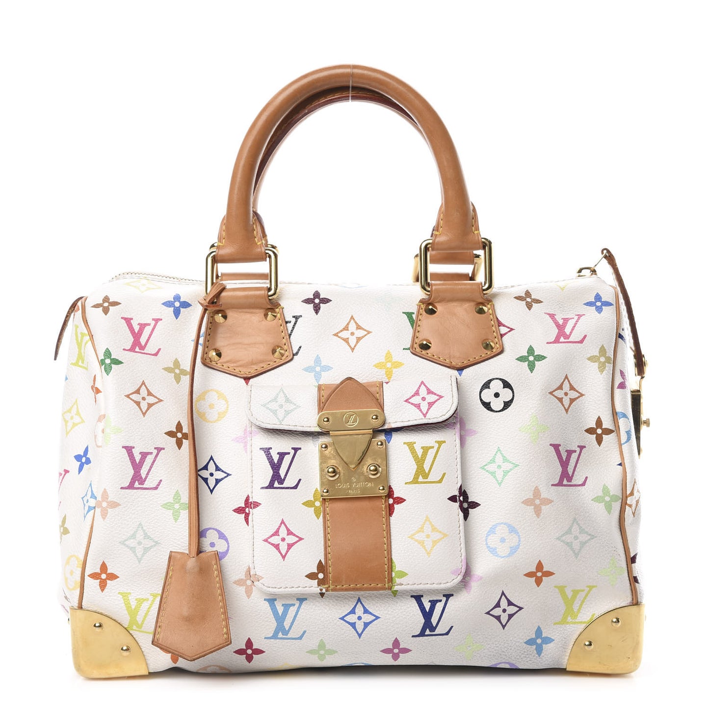 Monogram Multicolor Speedy 30 White