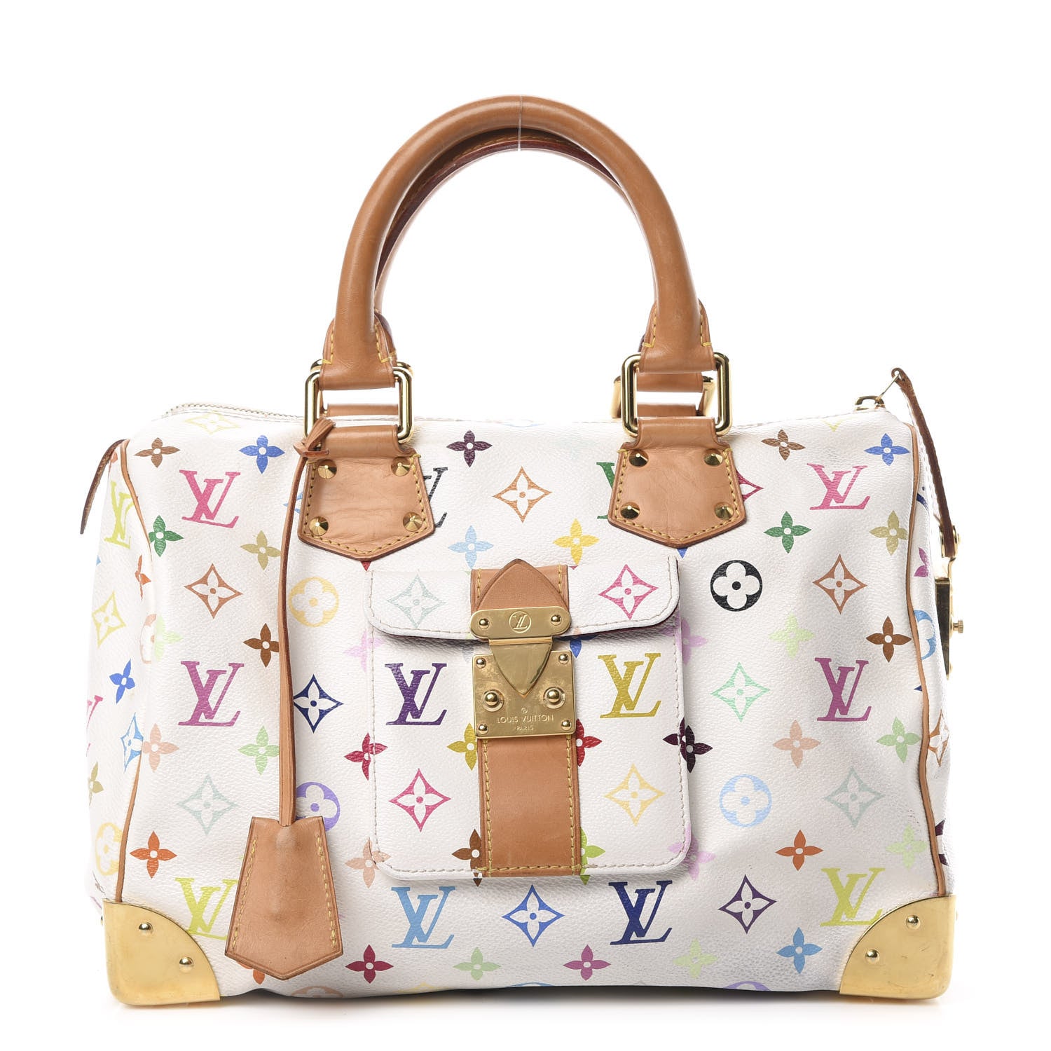 Louis Vuitton Monogram Multicolor Speedy 30 White 1 of 14