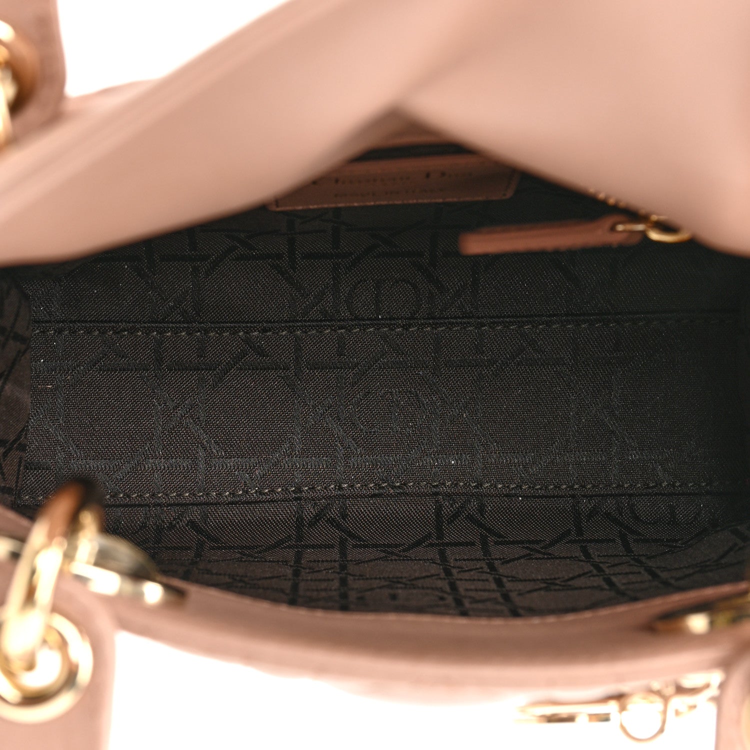 Christian Dior Lambskin Cannage Mini Lady Dior Fard 5 of 14