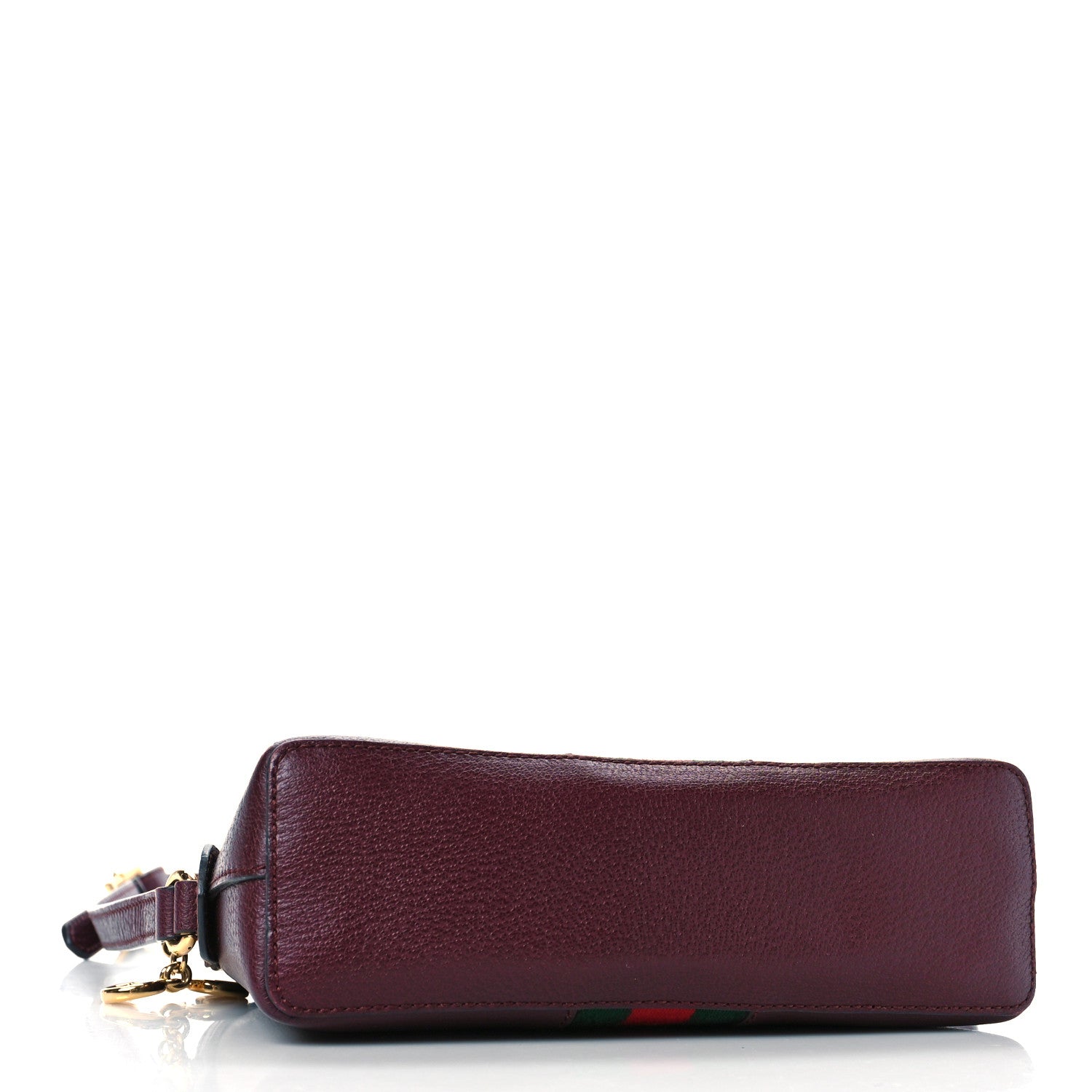 Gucci Textured Calfskin Web Small Ophidia Dome Shoulder Bag Vintage Bordeaux 5 of 10