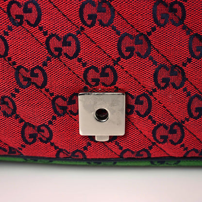 Gucci Monogram Multicolor Matelasse Diagonal Small GG Marmont Shoulder Bag Pink Blue Red Yellow Green 14 of 14