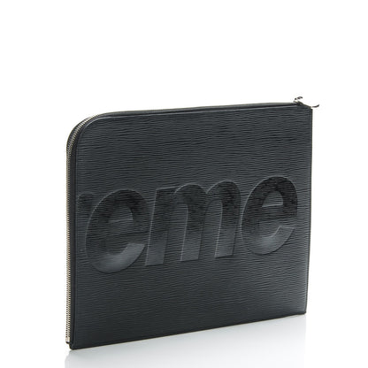 Louis Vuitton X SUPREME Epi Pochette Jour GM Black 3 of 6