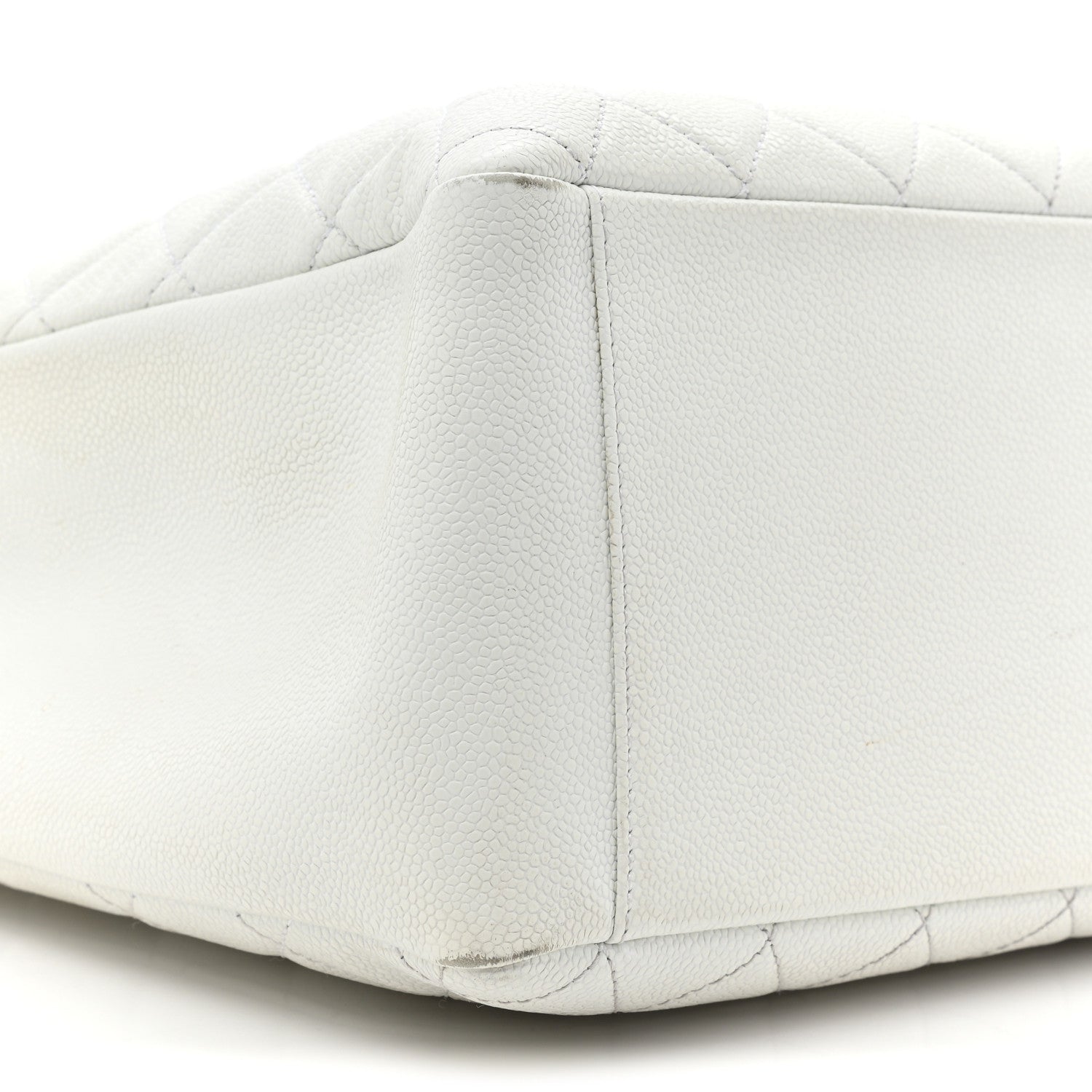 Chanel Caviar Quilted Grand Shopping Tote GST White 12 of 18