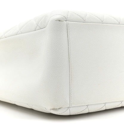 Chanel Caviar Quilted Grand Shopping Tote GST White 12 of 18