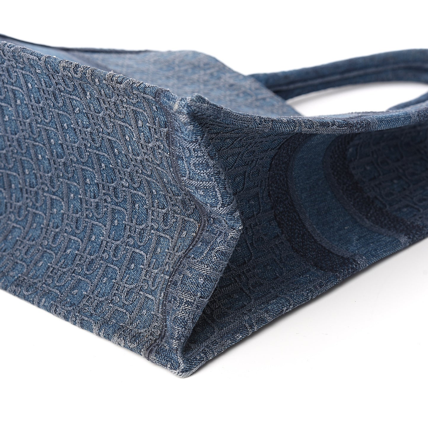 Oblique Denim Book Tote Denim Blue